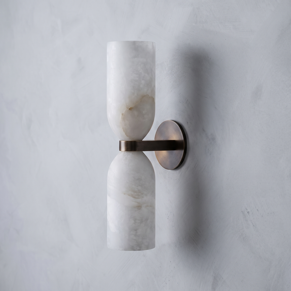 AX853 – Double Alabaster Wall Sconce