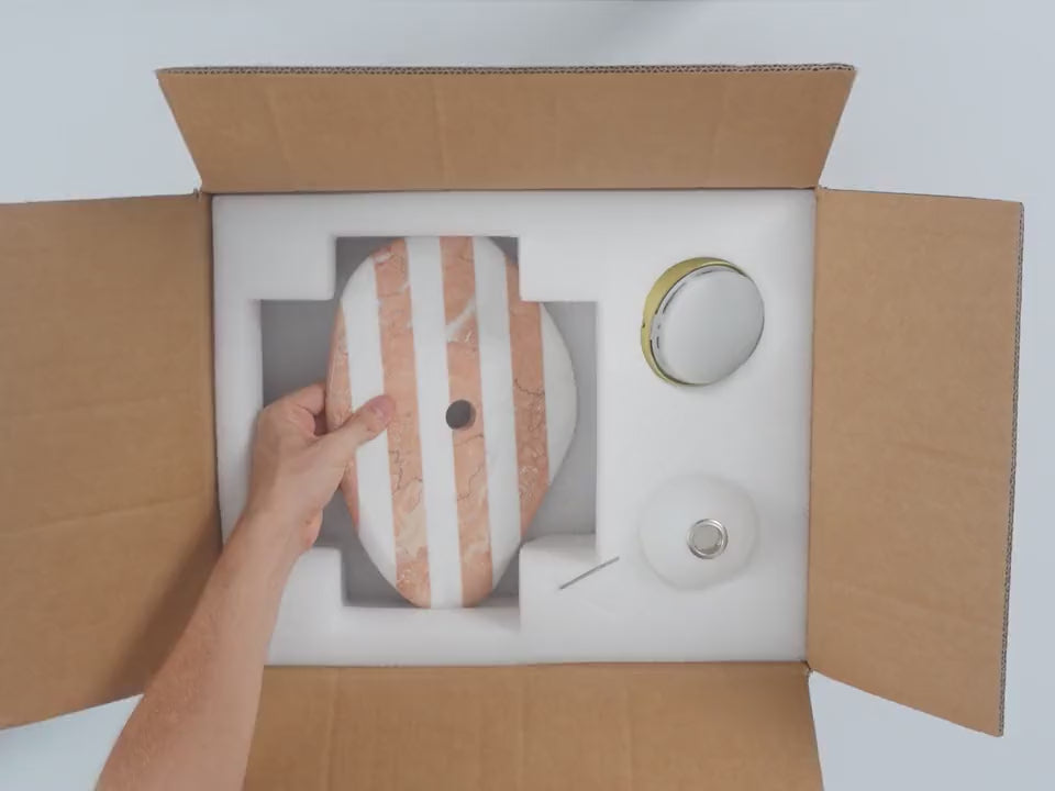 Unboxing the AX200 striped marble wall sconce