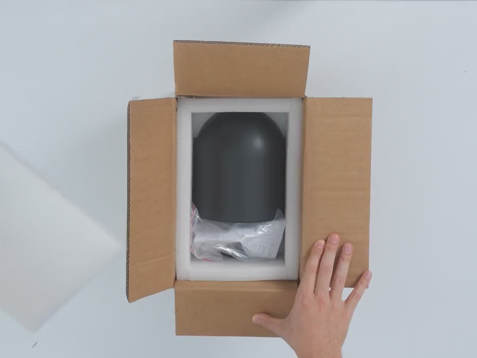 Unboxing the AX472 ceramic outdoor wall sconce in black