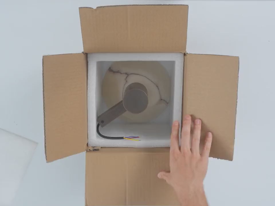 Unboxing the AX572 alabaster and bronze wall sconce
